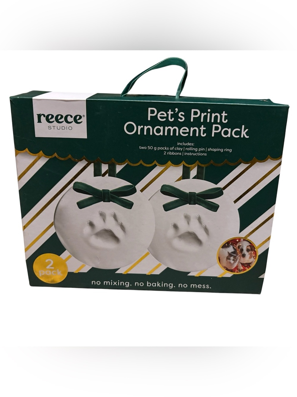 Reece Studio Pet's Print Ornaments